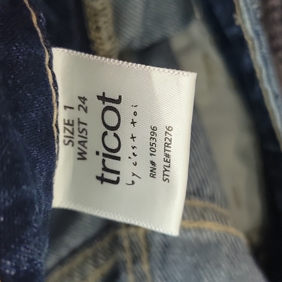 TRICOT - High Waisted Jean Pants -Size24 NWT - Picture 12 of 14
